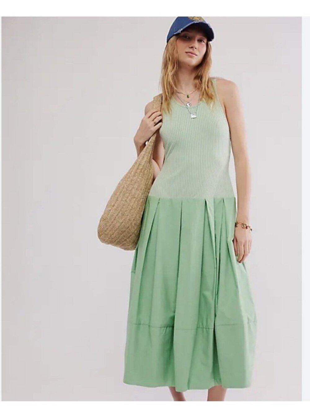 Free People Drops Of Venus Midi Dress in Size M  Flowy Spring Summer